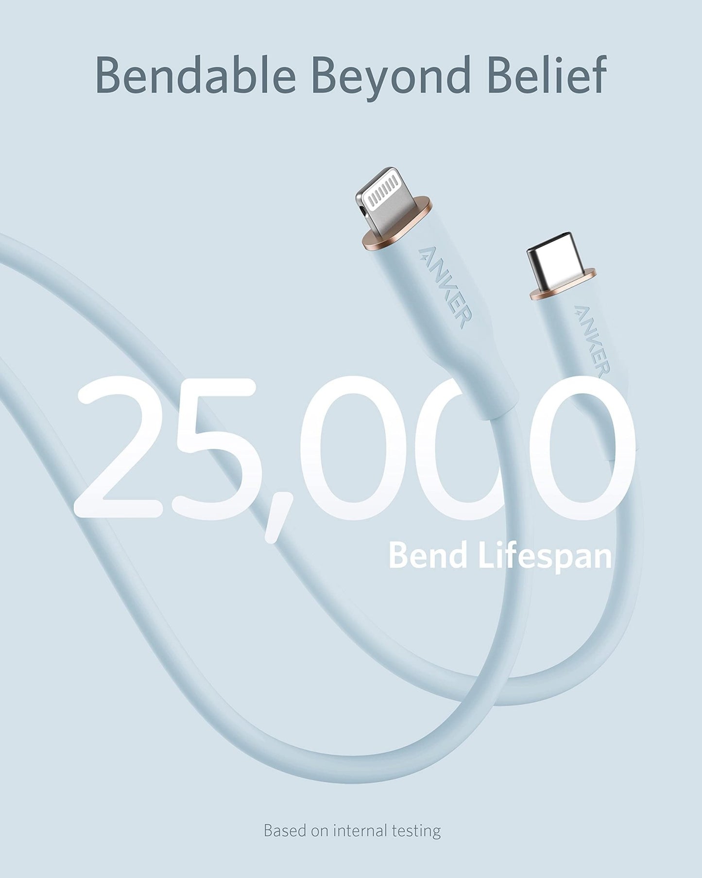 Anker <b>641</b> USB-C to Lightning Cable (Flow, Silicone) - BACKUPMYFILESNOW.COM®