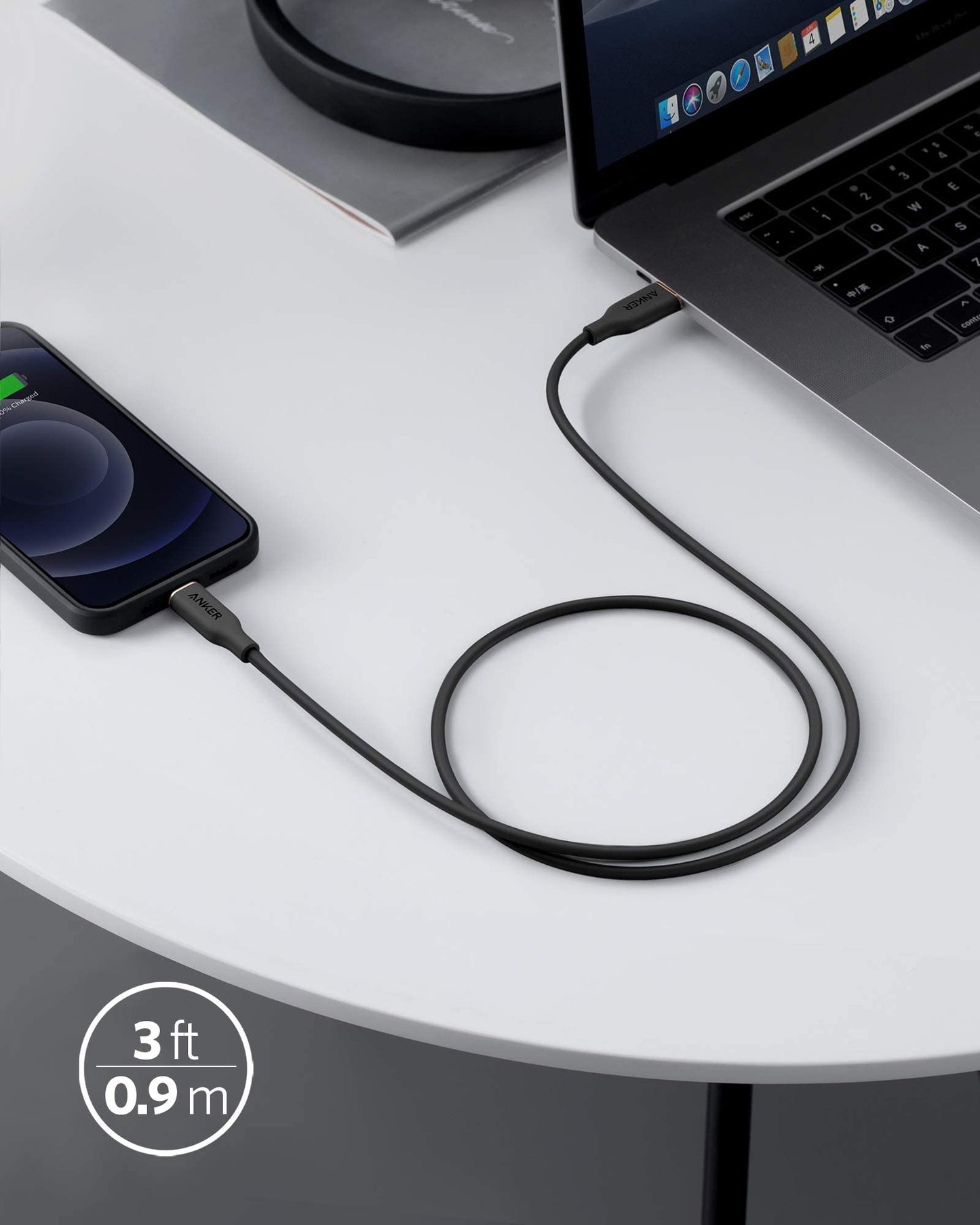 Anker <b>641</b> USB-C to Lightning Cable (Flow, Silicone) - BACKUPMYFILESNOW.COM®