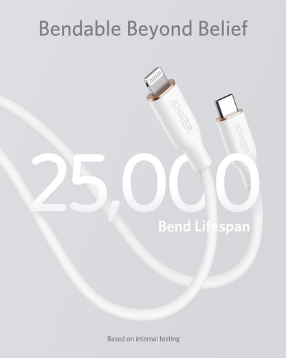 Anker <b>641</b> USB-C to Lightning Cable (Flow, Silicone) - BACKUPMYFILESNOW.COM®