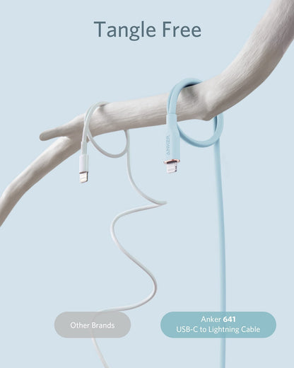 Anker <b>641</b> USB-C to Lightning Cable (Flow, Silicone) - BACKUPMYFILESNOW.COM®