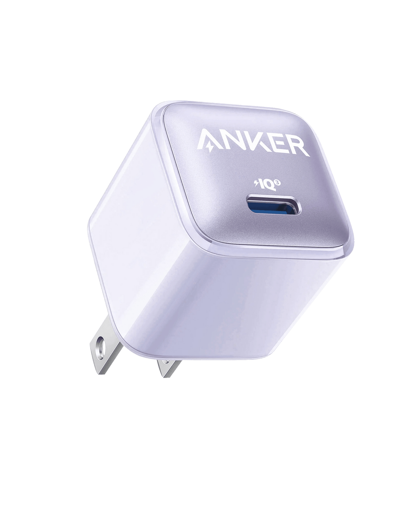 Anker Nano 20W charger in black, compact charging device designed for fast power delivery and portable use