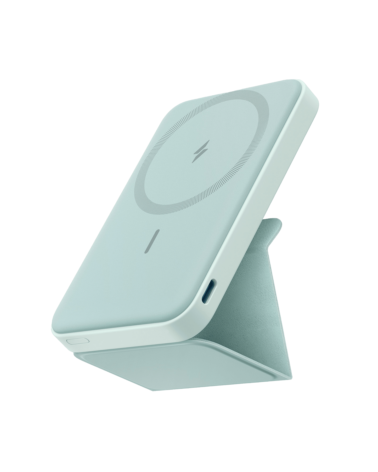 Anker 622 Magnetic Battery MagGo in Dolomite White, portable charging accessory with magnetic attachment for smartphones.