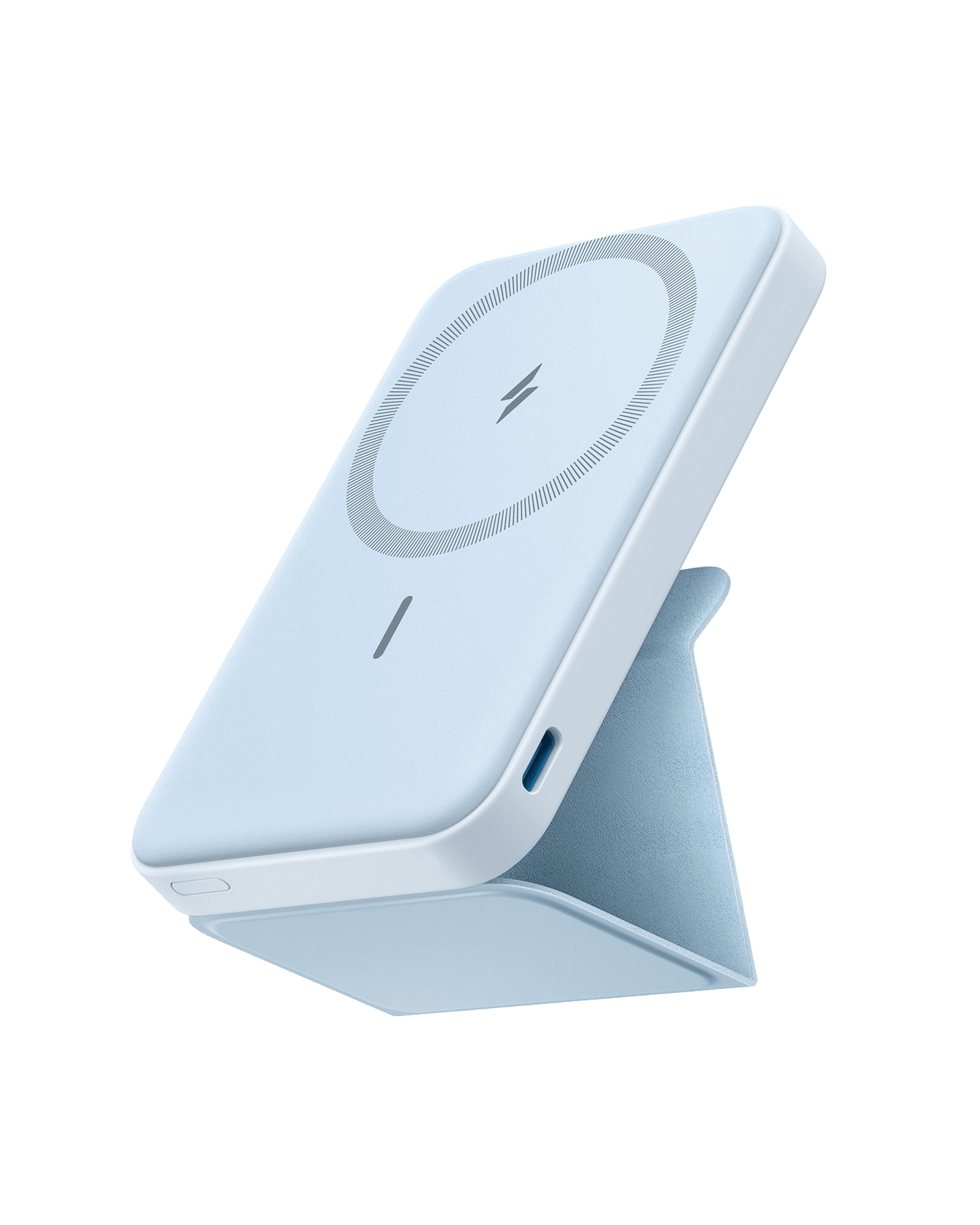 Anker 622 Magnetic Battery MagGo in dolomite white, portable charging device with magnetic attachment for smartphones.