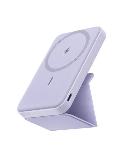 Anker 622 MagGo Magnetic Battery charging accessory in white, designed for portable power and convenience.