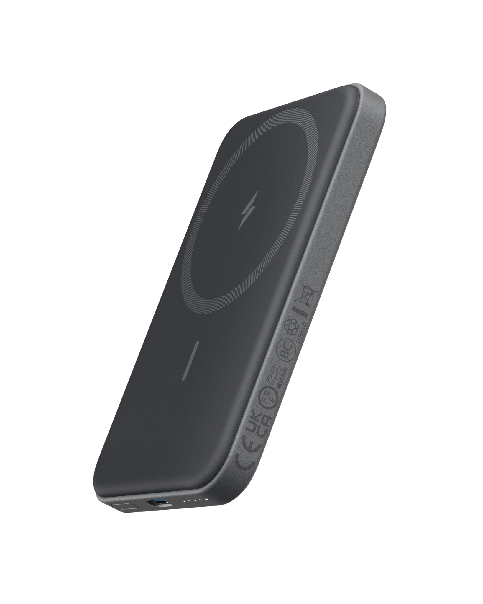 Anker 621 MagGo Magnetic Battery in interstellar gray, designed for charging devices with a magnetic attachment.