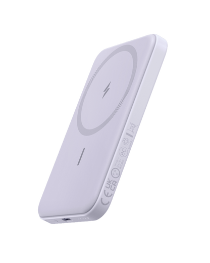 Anker 621 Magnetic Battery MagGo in interstellar gray, portable charging device with magnetic attachment for smartphones.