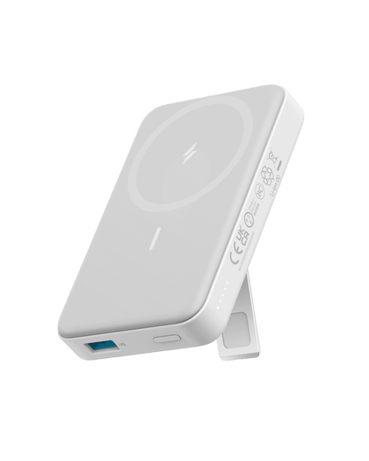Anker 633 Magnetic Battery in interstellar gray, portable charging device with magnetic attachment for smartphones.