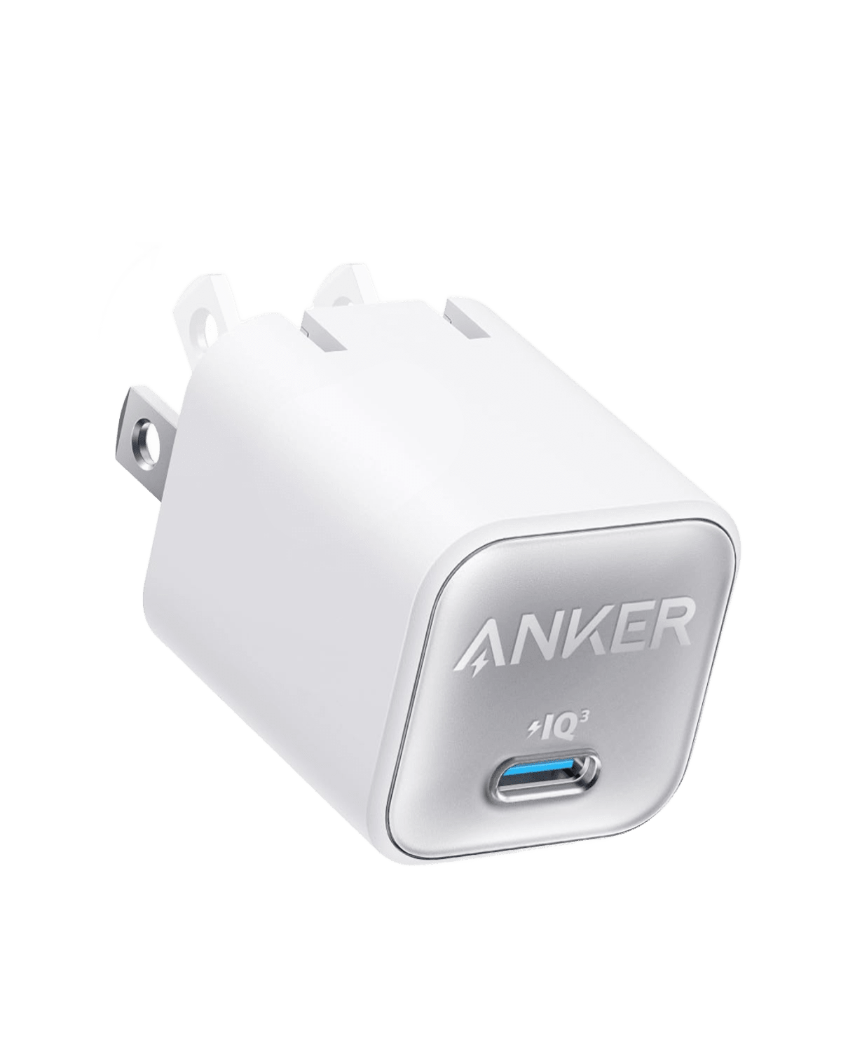 Anker Nano 30W compact black charging adapter with USB-C port for fast device charging.