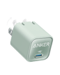 Anker Nano 30W charging-only power adapter in sleek black, compact design for fast device charging.