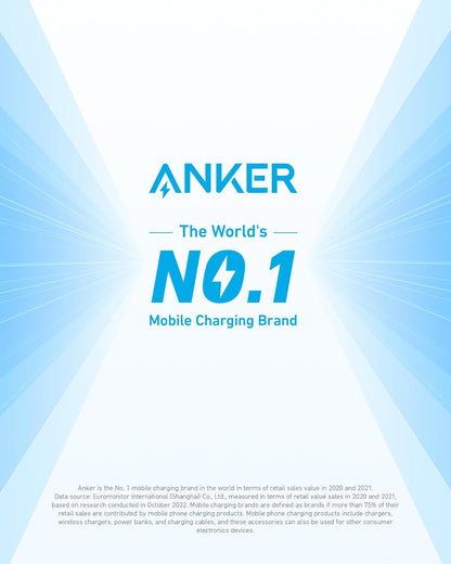 Anker 323 Car Charger with 52.5W power output, compact design, and dual USB ports for fast device charging.
