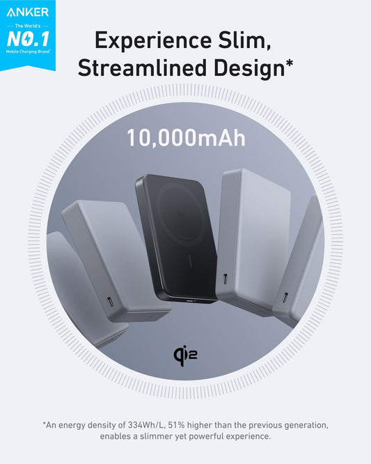 Anker MagGo Power Bank (10K, Slim) - BACKUPMYFILESNOW.COM®
