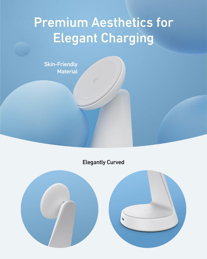 Anker MagGo Wireless Charger (2-in-1, Dock Stand) with USB-C Cable BOA - BACKUPMYFILESNOW.COM®