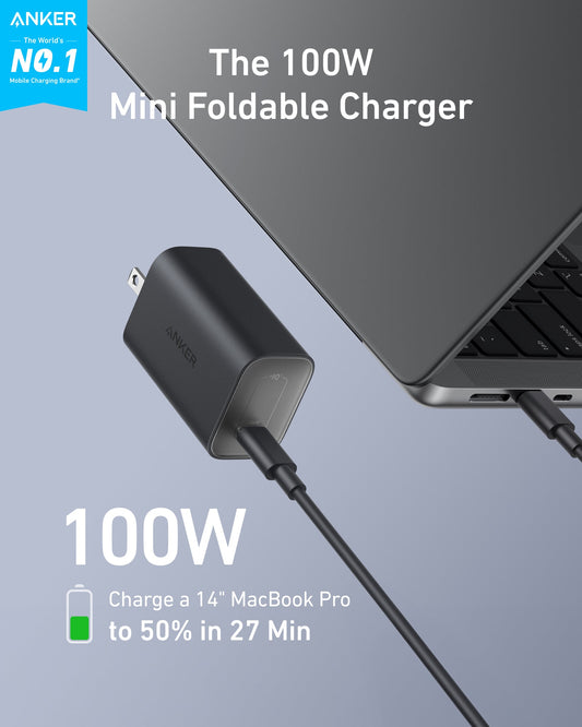 Anker Nano Charger (100W) with USB-C Cable - BACKUPMYFILESNOW.COM®
