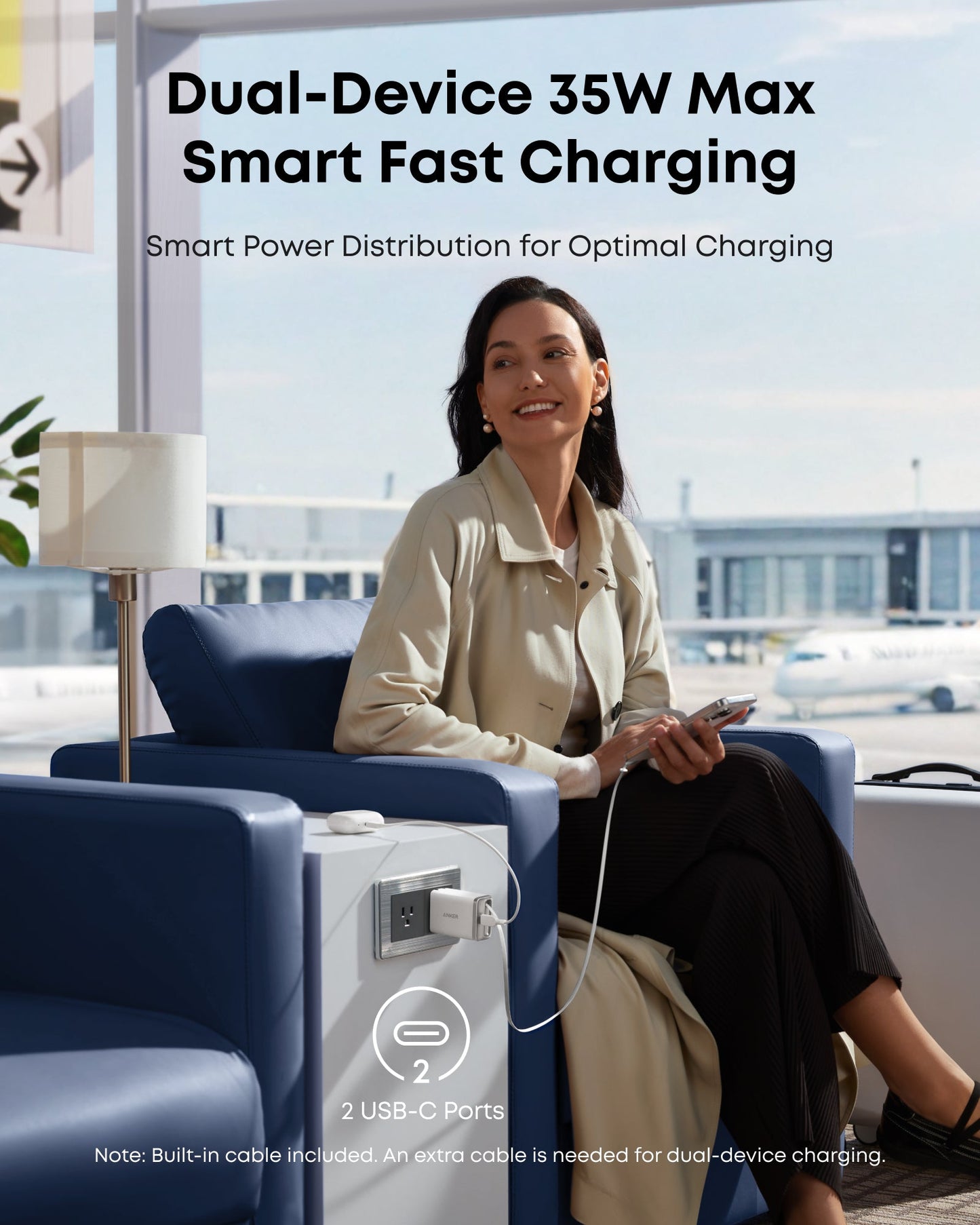 Anker Nano Charger (35W, Built-In Retractable USB-C Cable) - BACKUPMYFILESNOW.COM®