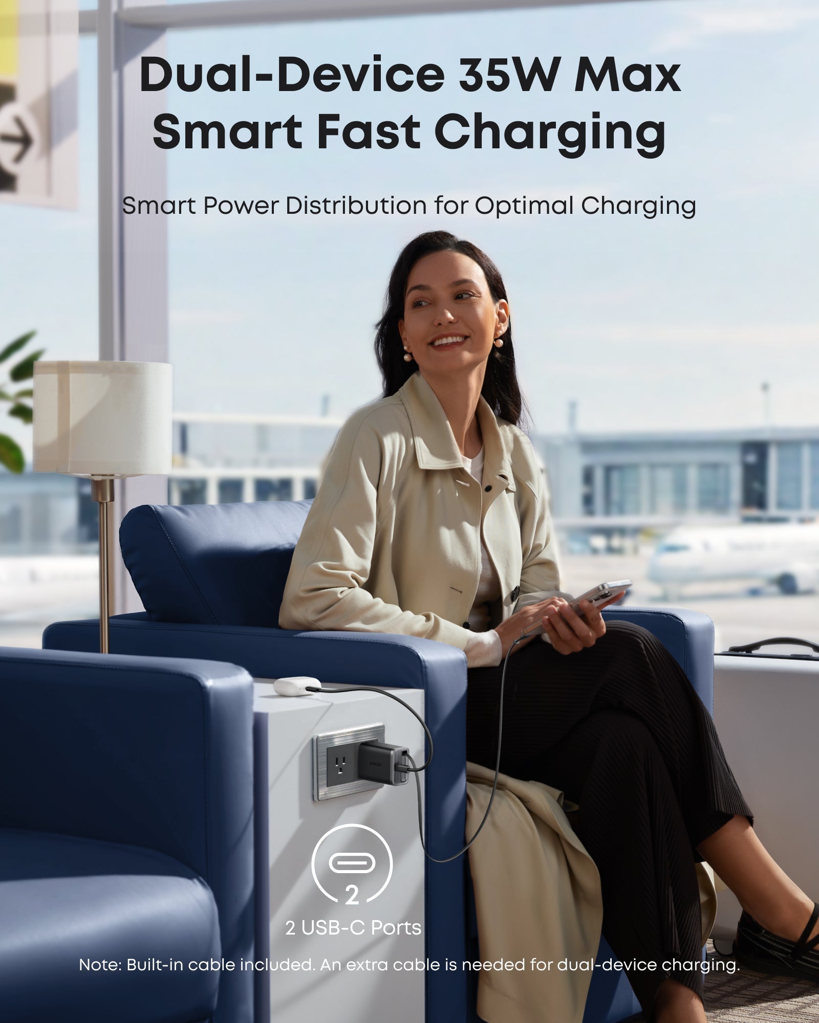 Anker Nano Charger (35W, Built-In Retractable USB-C Cable) - BACKUPMYFILESNOW.COM®