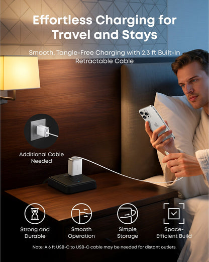 Anker Nano Charger (35W, Built-In Retractable USB-C Cable) - BACKUPMYFILESNOW.COM®
