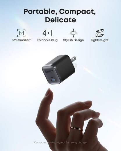 Anker Nano Charger (45W) with USB-C to USB-C Cable - BACKUPMYFILESNOW.COM®
