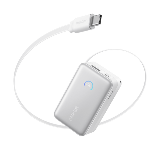 Anker Nano Power Bank (10K, 45W, Built-In Retractable USB-C Cable) - BACKUPMYFILESNOW.COM®