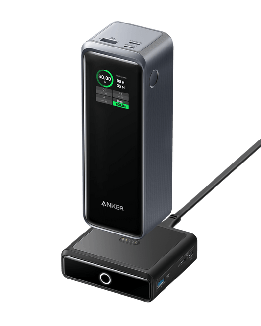 Anker Prime 27,650mAh Power Bank (250W) and 100W Charging Base - BACKUPMYFILESNOW.COM®