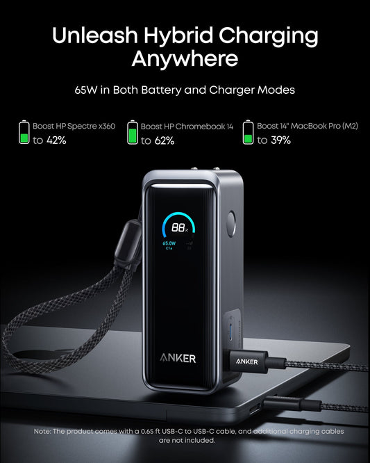 Anker Prime Power Bank (9.6K, 65W, Fusion) - BACKUPMYFILESNOW.COM®