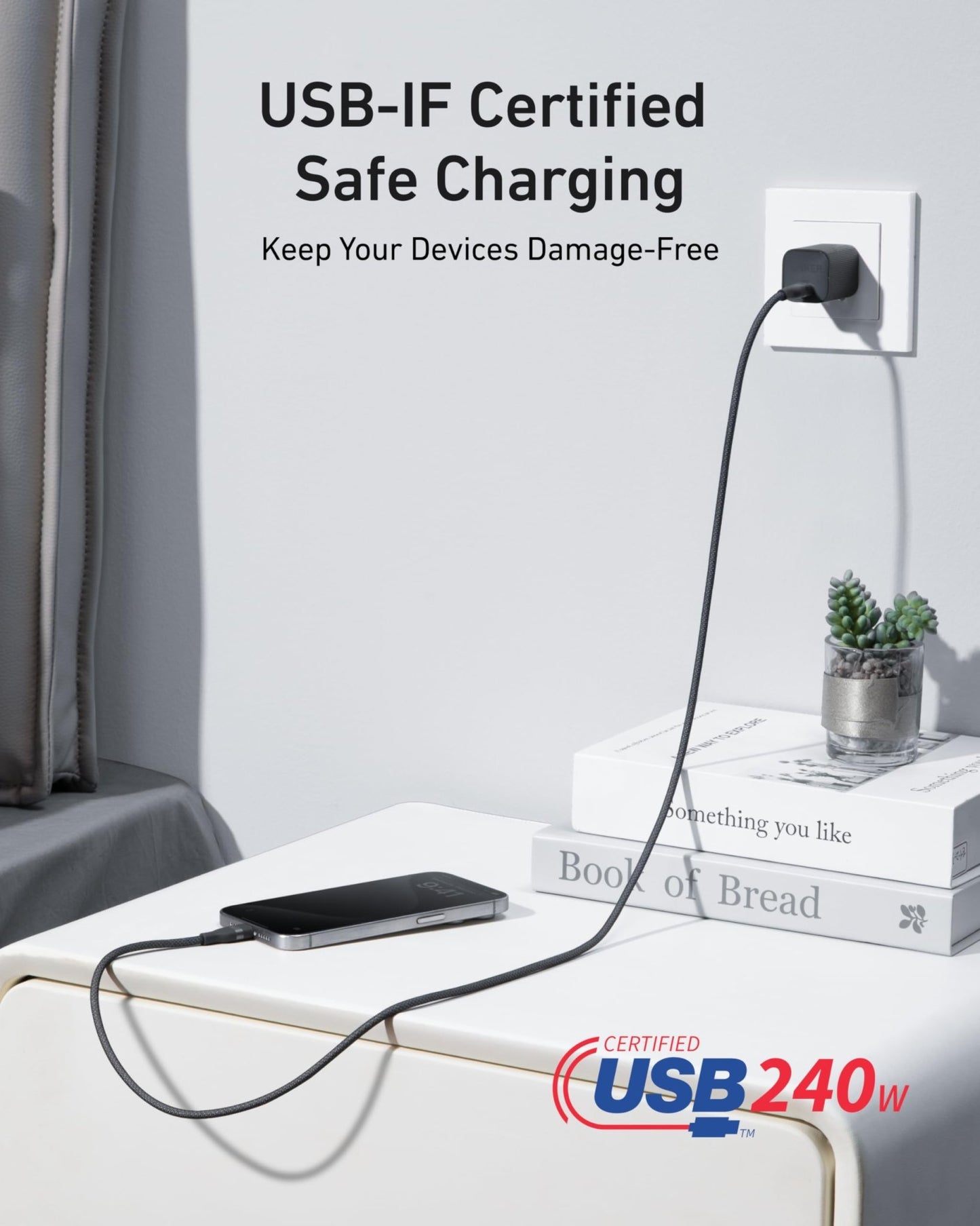 Anker 25K 165W laptop power bank with built-in retractable cables in space black, portable and high-capacity for charging devices