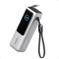 Anker 25K 165W laptop power bank in space black with built-in and retractable cables, portable power supply for laptops and devices.