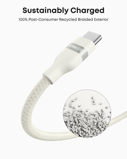 Anker USB-A to USB-C Cable (3 ft/6 ft, Upcycled-Braided) - BACKUPMYFILESNOW.COM®