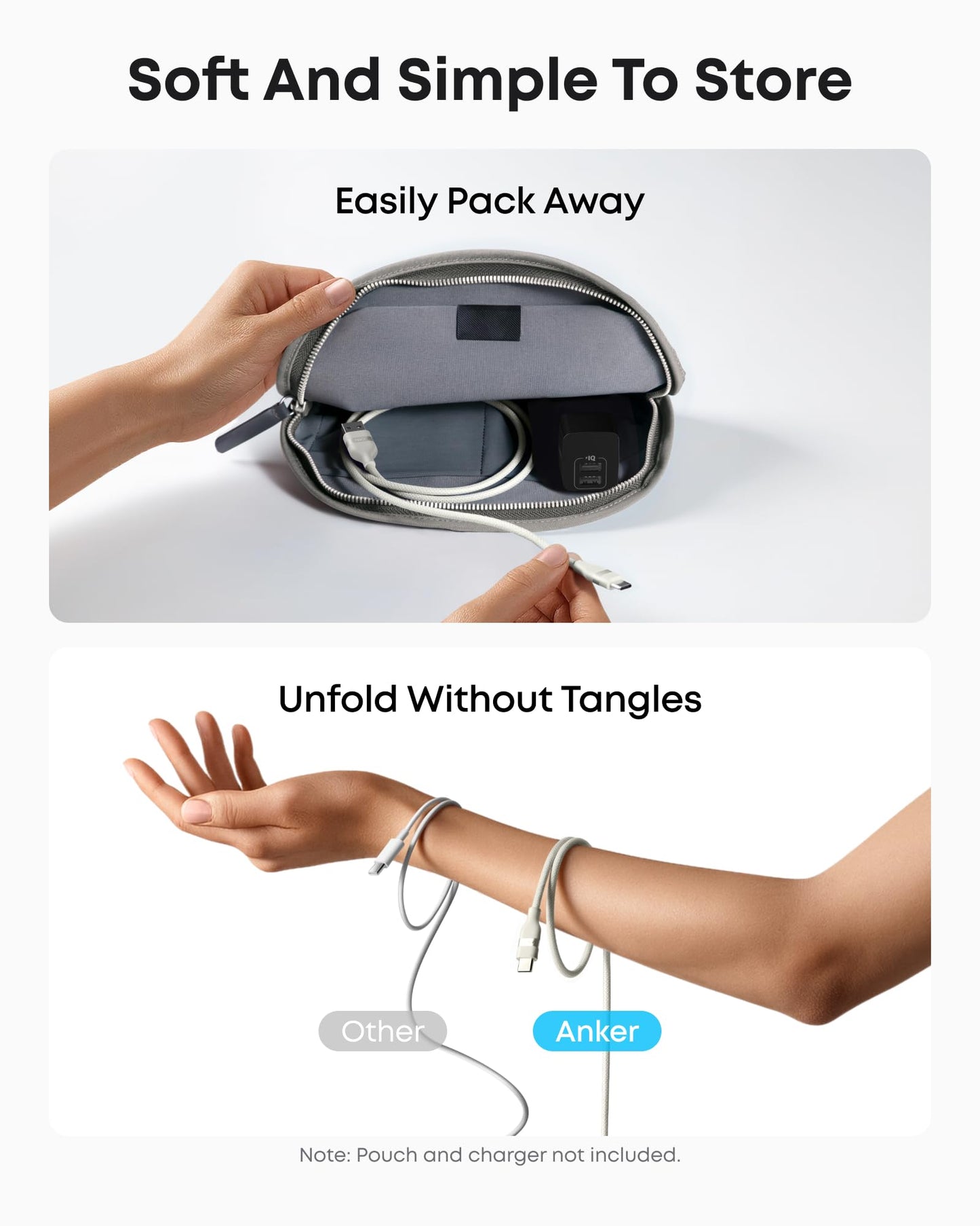 Anker USB-A to USB-C Cable (3 ft/6 ft, Upcycled-Braided) - BACKUPMYFILESNOW.COM®