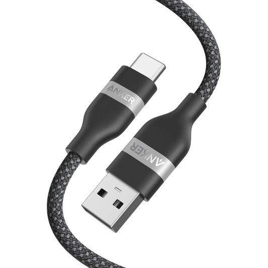Anker USB-A to USB-C Cable (3 ft/6 ft, Upcycled-Braided) - BACKUPMYFILESNOW.COM®