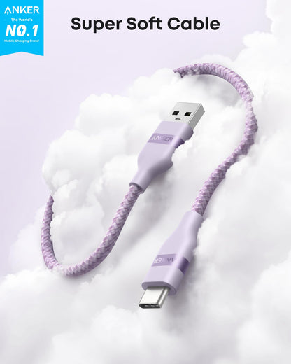 Anker USB-A to USB-C Cable (3 ft/6 ft, Upcycled-Braided) - BACKUPMYFILESNOW.COM®