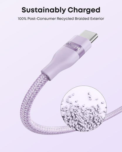 Anker USB-A to USB-C Cable (3 ft/6 ft, Upcycled-Braided) - BACKUPMYFILESNOW.COM®