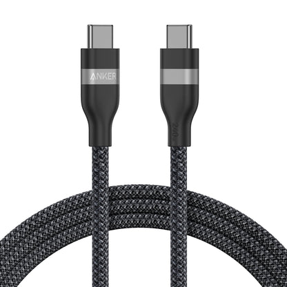 Anker USB-C to USB-C Cable (3 ft / 6 ft, 240W, Upcycled-Braided) - BACKUPMYFILESNOW.COM®