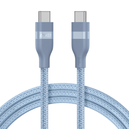 Anker USB-C to USB-C Cable (3 ft / 6 ft, 240W, Upcycled-Braided) - BACKUPMYFILESNOW.COM®