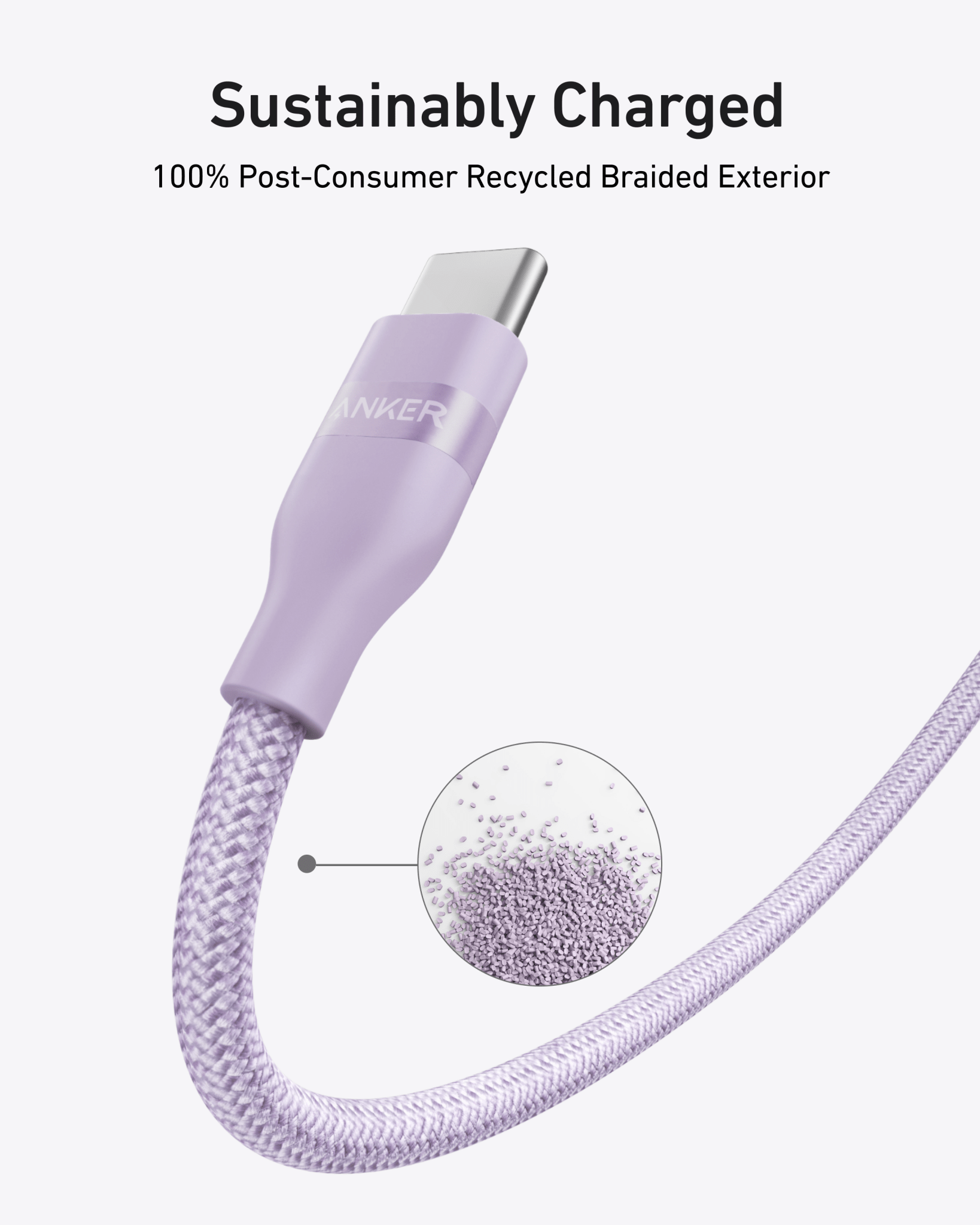 Anker USB-C to USB-C Cable (3 ft / 6 ft, 240W, Upcycled-Braided) - BACKUPMYFILESNOW.COM®