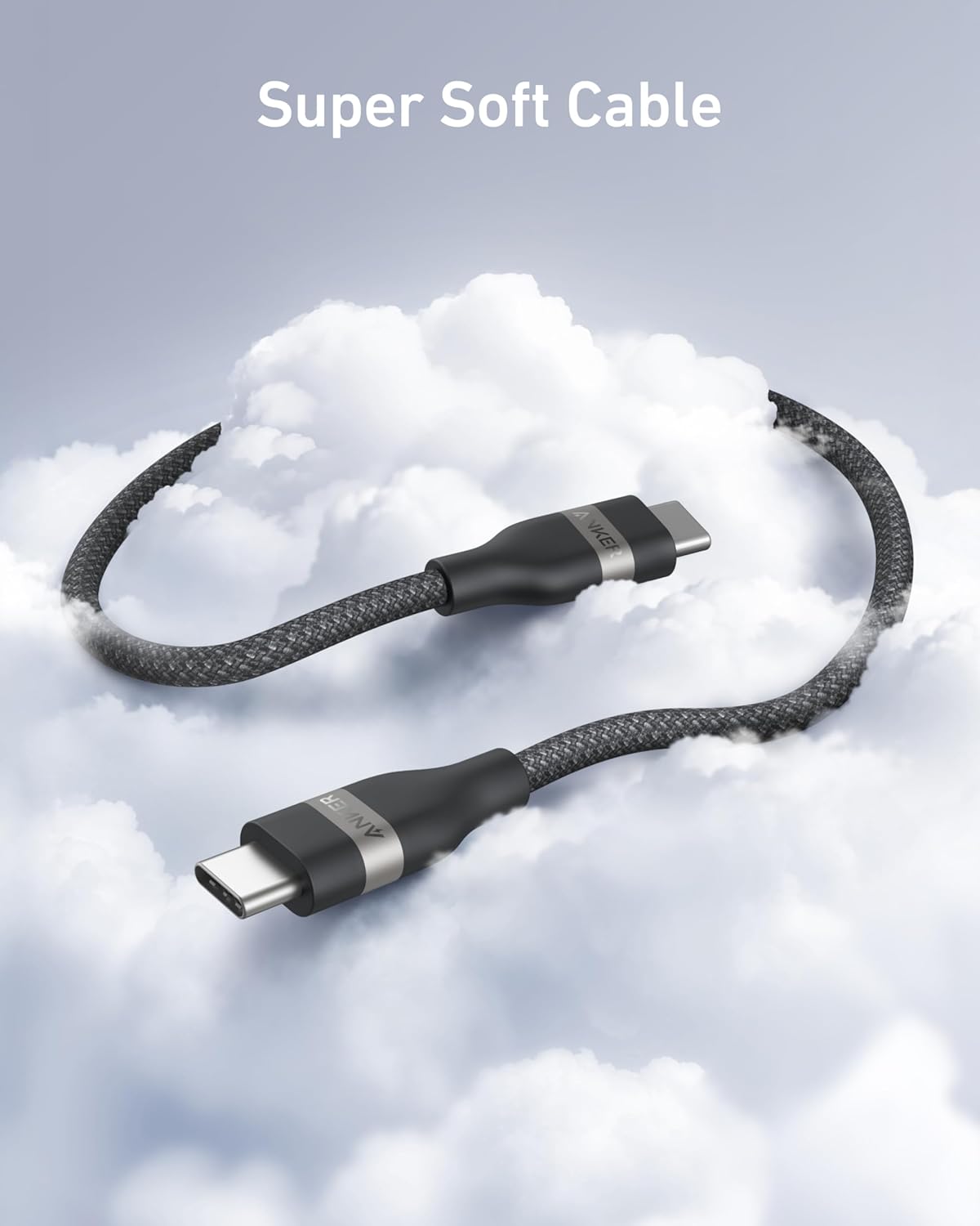 Anker USB-C to USB-C Cable (3 ft / 6 ft, 240W, Upcycled-Braided) - BACKUPMYFILESNOW.COM®