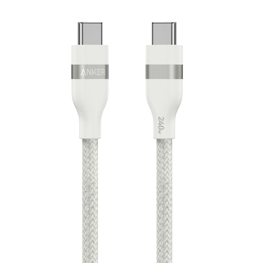 Anker USB-C to USB-C Cable (3 ft / 6 ft, 240W, Upcycled-Braided) - BACKUPMYFILESNOW.COM®