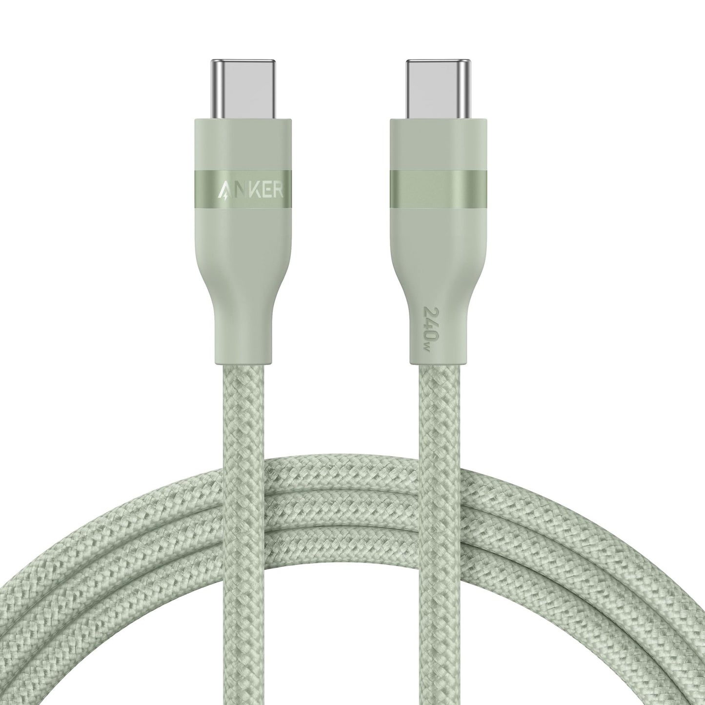 Anker USB-C to USB-C Cable (3 ft / 6 ft, 240W, Upcycled-Braided) - BACKUPMYFILESNOW.COM®