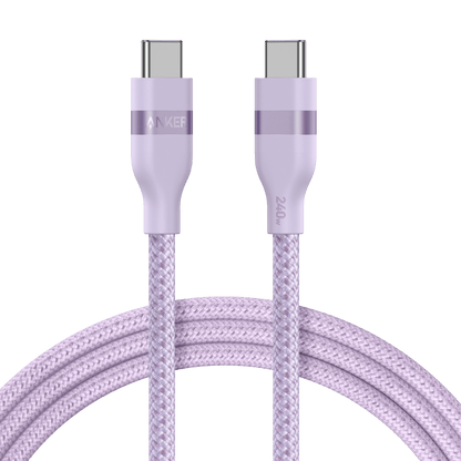 Anker USB-C to USB-C Cable (3 ft / 6 ft, 240W, Upcycled-Braided) - BACKUPMYFILESNOW.COM®