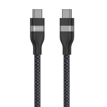 Anker USB-C to USB-C Cable (3 ft / 6 ft, 240W, Upcycled-Braided) - BACKUPMYFILESNOW.COM®
