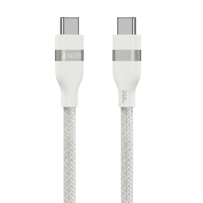 Anker USB-C to USB-C Cable (3 ft / 6 ft, 240W, Upcycled-Braided) - BACKUPMYFILESNOW.COM®