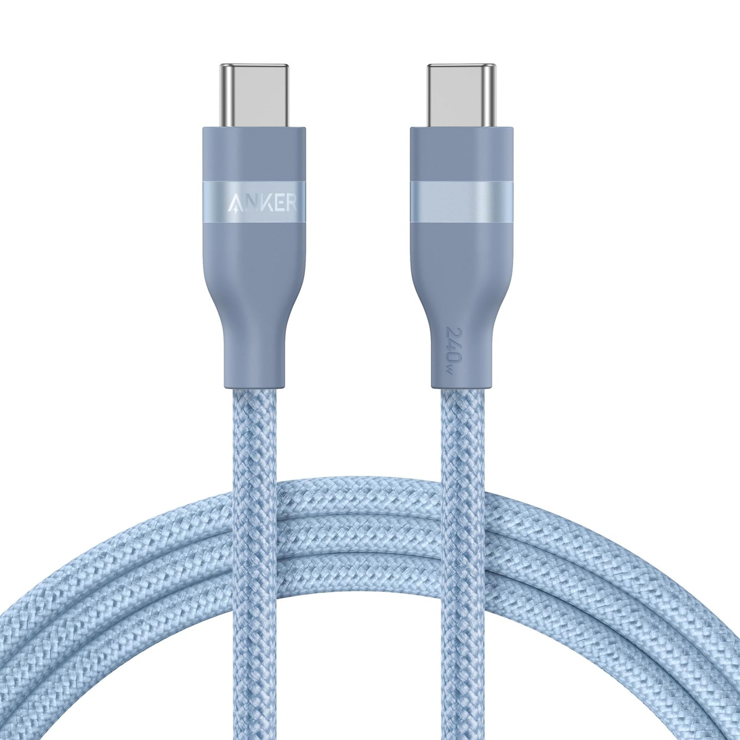 Anker USB-C to USB-C Cable (3 ft / 6 ft, 240W, Upcycled-Braided) - BACKUPMYFILESNOW.COM®