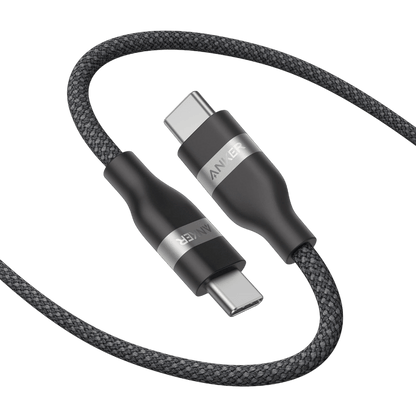 Anker USB-C to USB-C Cable (3 ft / 6 ft, 240W, Upcycled-Braided) - BACKUPMYFILESNOW.COM®