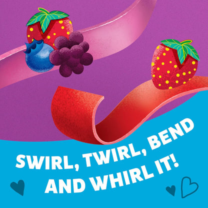 Annie's Organic Fruit Tape variety pack with swirly strawberry and bendy berry flavors, gluten-free, 12 rolls, 9 oz each