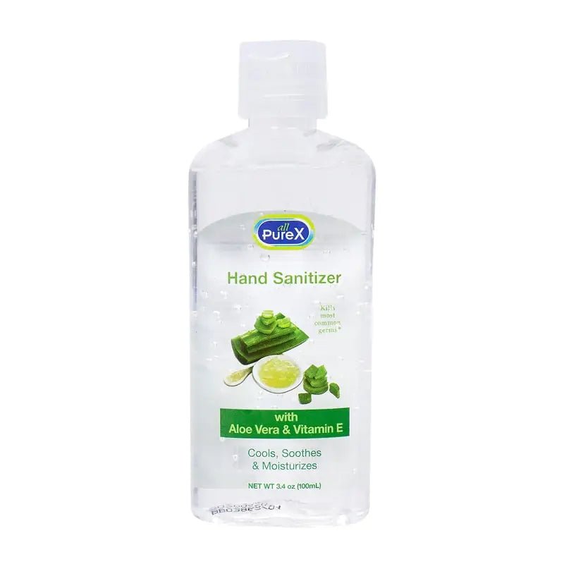 Anti Spier Aloe Vera Travel Hand Sanitizer in 3.4oz bottle, featuring soothing aloe vera for clean, refreshed hands on the go.
