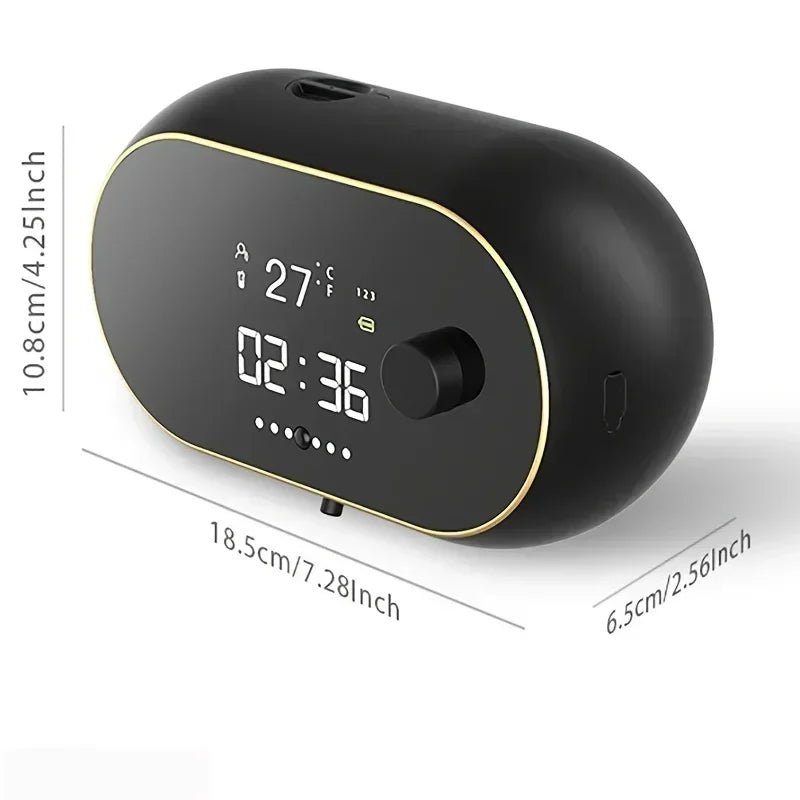 Automatic Induction Hand Washer Wall Mounted Soap Diapenser Electric USB Charging with LED Display Foam Machine Liquid Dispens - BACKUPMYFILESNOW