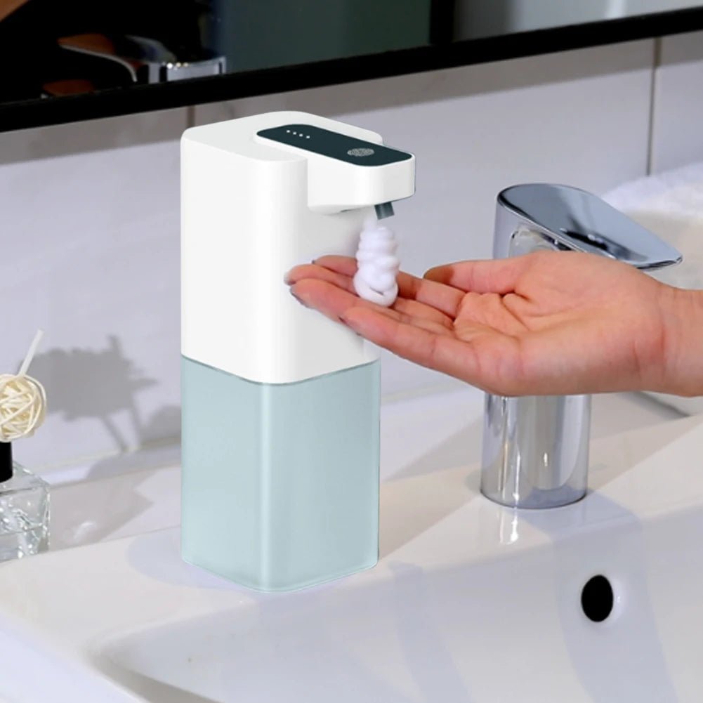 Automatic Soap Dispenser USB Rechargeable Foaming Touchless Hand Free Portable Foam Liquid Soap Dispenser For Bathroom Kitchen - BACKUPMYFILESNOW