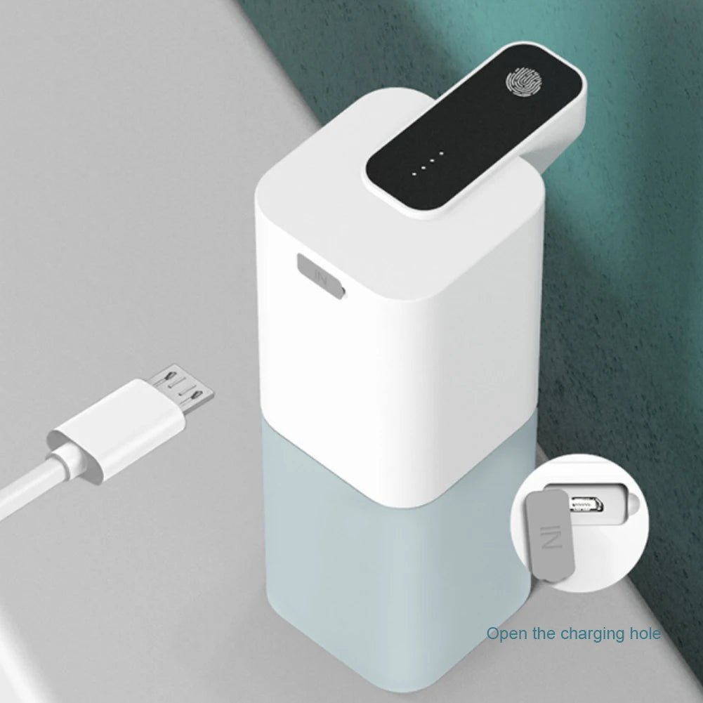 Automatic Soap Dispenser USB Rechargeable Foaming Touchless Hand Free Portable Foam Liquid Soap Dispenser For Bathroom Kitchen - BACKUPMYFILESNOW