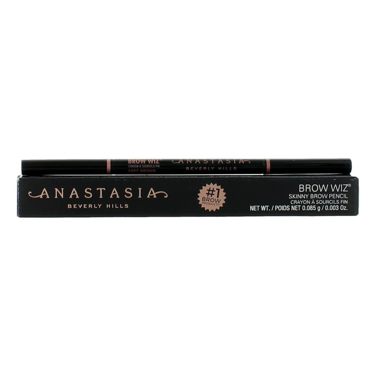 Anastasia Brow Wiz by Anastasia Beverly Hills, 0.003 oz Skinny Brow Pencil - Soft Brown