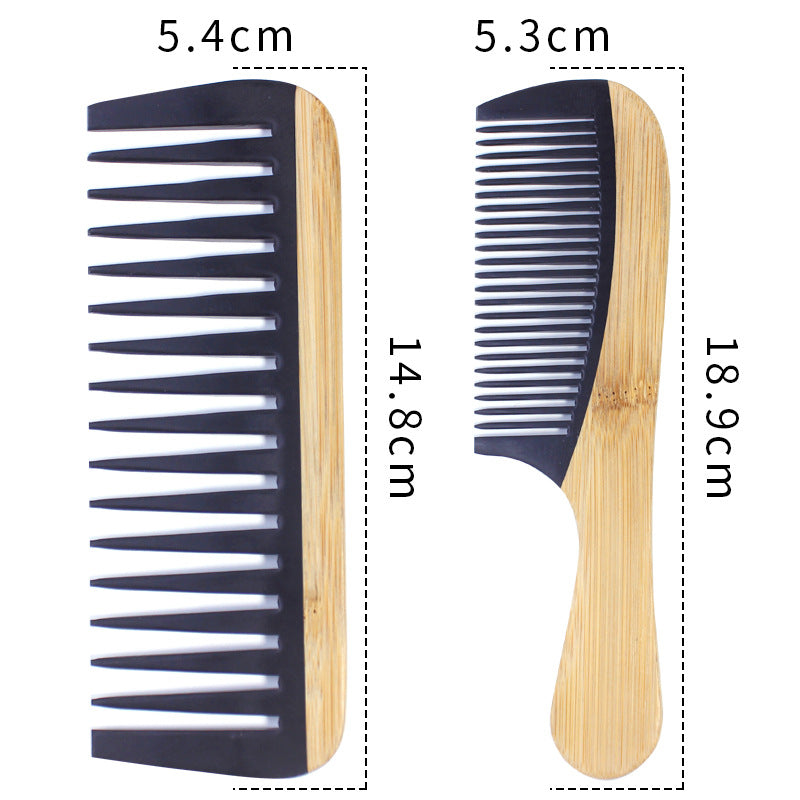 Elegant Bamboo Hair Styler - Frizz-Free Design 