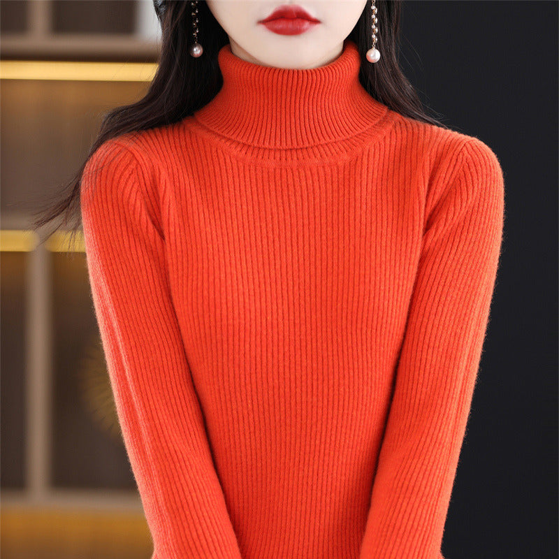Women's fall/winter turtleneck sweater by My Store, featuring a cozy knit design
